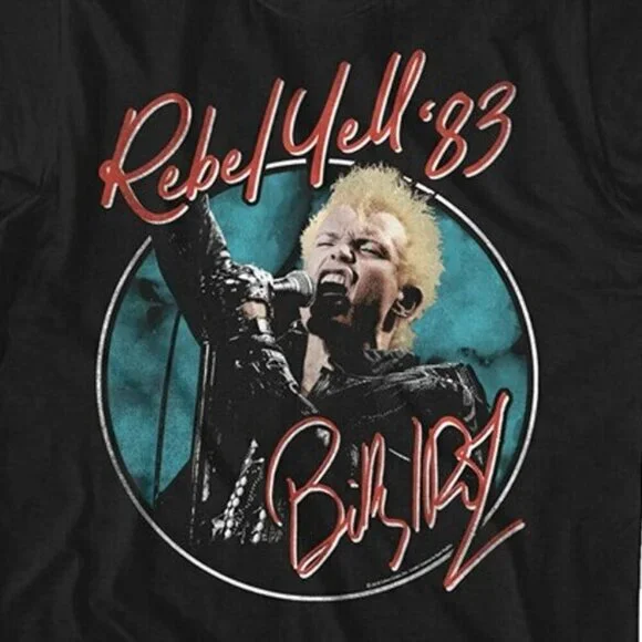 Billy Idol Rock Music Band T-Shirt Classic Concert Fan Gift Graphic Tee 24 - Picture 2 of 5
